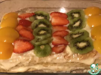 Торт «Экспресс Наполеон фруктово-ягодный»