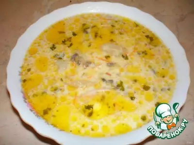 Вкуснейший супс грибами и сыром