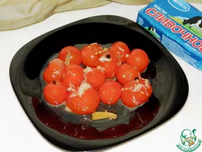 Закуска помидоры в сливочной карамели