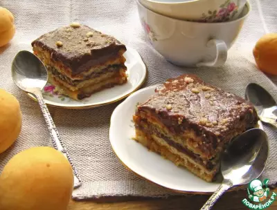 Абрикосово-шоколадный десерт
