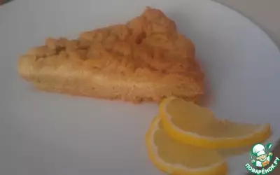 Лимонный пирог с творогом на песочном тесте