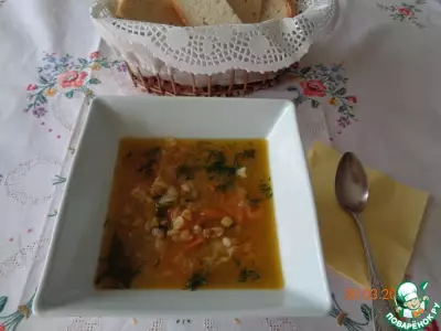 Бобовый суп с репой