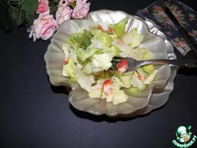Салат из крабов с авокадо