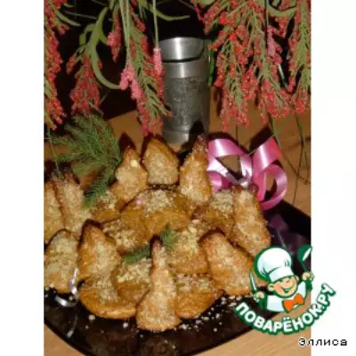 Рождественское печенье с медом и орехами Меломакарона