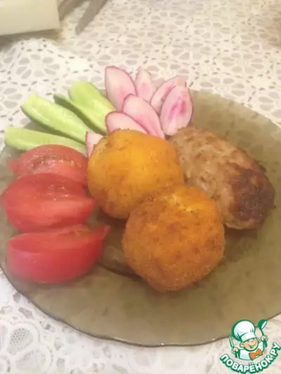 Хрустящие картофельные шарики на гарнир