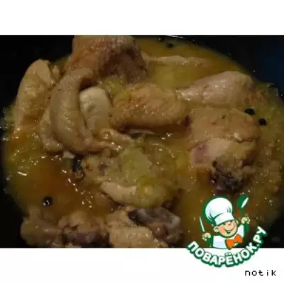 Курица в луковом соусе