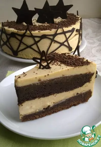 Карамельно-шоколадный торт