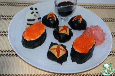 Дзакуро-дзуси и гункан суши