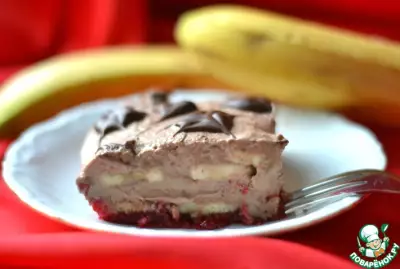 Малиново-банановый десерт