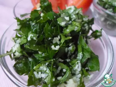 Быстрый салат с петрушкой и сыром