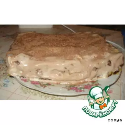 Бисквитный тортик-зебра Сама нежность