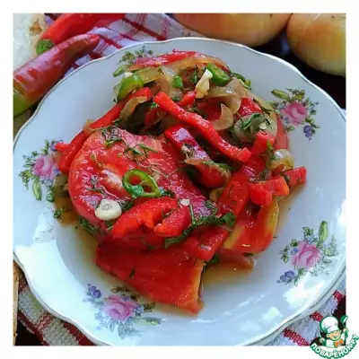 Маринованные помидоры дольками "Острые"