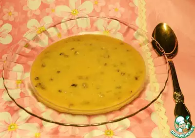 Овощной суп с опятами и чечевицей