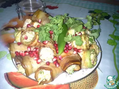 Дедушкины овощные рулеты с ореховой пастой