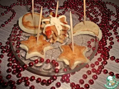 Печенье "Новогодняя ночь" из колбасного теста