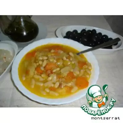 Греческий фасолевый суп "Фассолада"