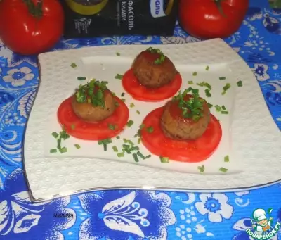 Тефтели под томатно-имбирным соусом