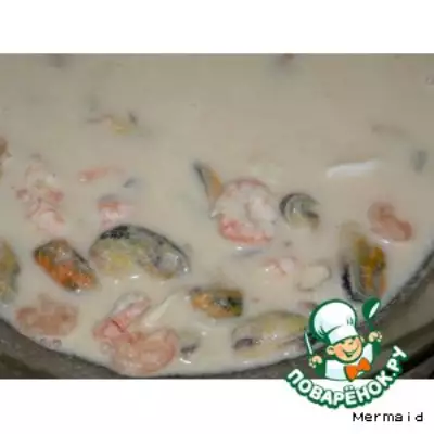 Суп-пюре рыбный с морепродуктами