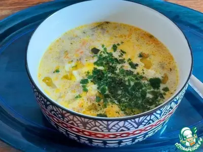 Сырный суп с фаршем