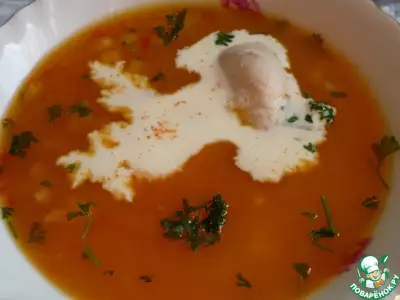 Суп-пюре тыквенный с рисом