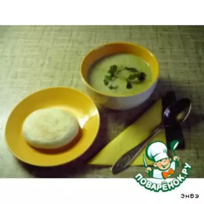 Суп-пюре из лука-порея