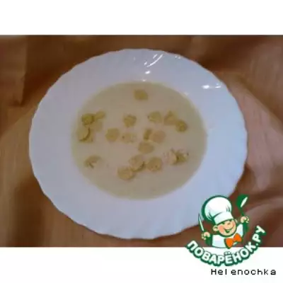Суп-пюре из кабачка с плавленным сырком