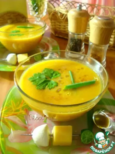 Суп-пюре овощной с томатным соком