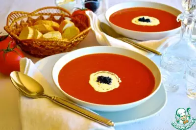 Томатный суп “Кровавая Мэри”