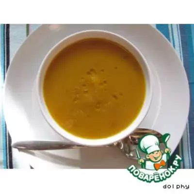 Суп из печеной тыквы