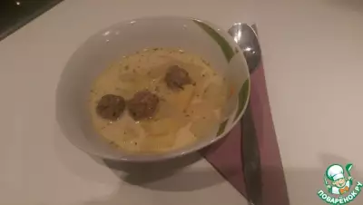 Сырный суп c кольраби и картофелем