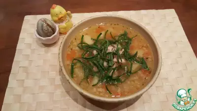 Суп картофельный с птитимом