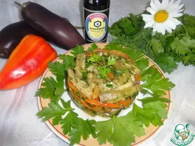 Салат из баклажанов и болгарского перца