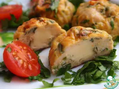 Курино-овощные шарики с сыром