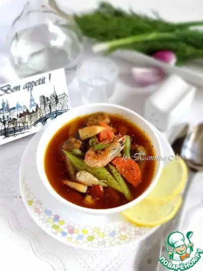 Суп с морепродуктами "Наж"