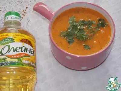 Чечевично-томатный суп-пюре