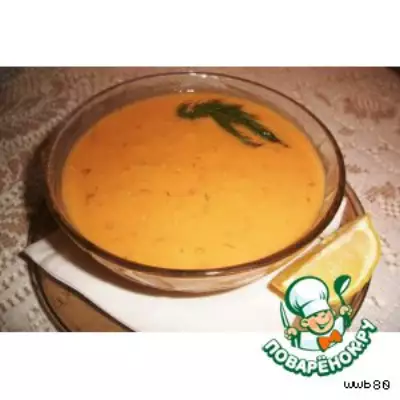 Мясной чечевичный суп-пюре