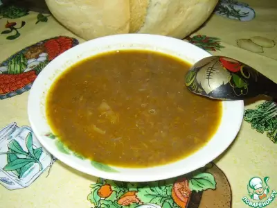 Суп из чечевицы с помидорами
