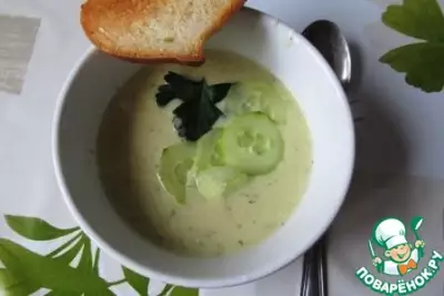 Крем-суп из огурцов