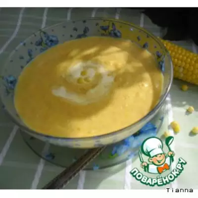 Золотой кукурузный крем-суп