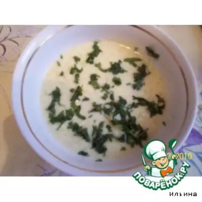 Суп из сельдерея и сыра