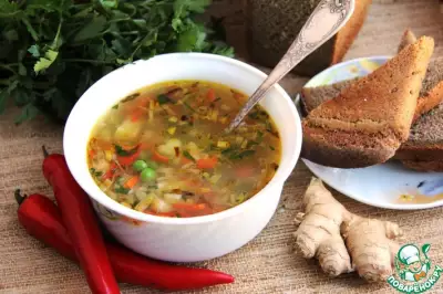 Согревающий куриный суп