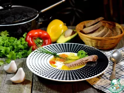 Суп из утки с овощами и диким рисом