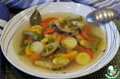 Овощной суп с баклажанами карнавал