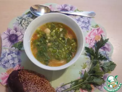 Суп овощной с фрикадельками