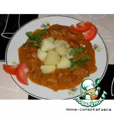 Индейка с изюмом и орехами