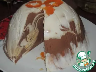 Творожный торт "Мраморный"