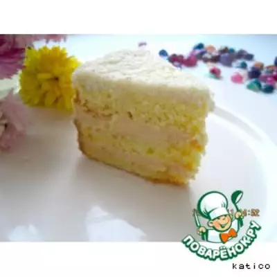 Кокосово-айвовый торт Блондинка