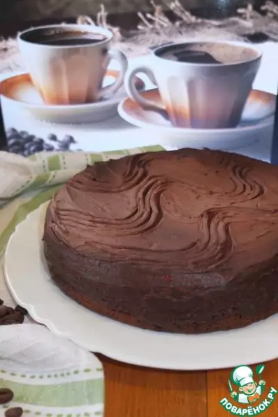 Шоколадно-кофейный торт