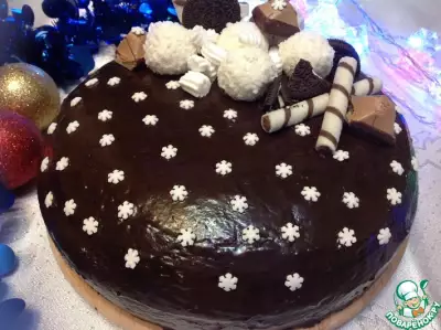 Шоколадный торт "Зимняя ночь"