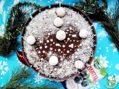 Торт "Снежки ореховые"